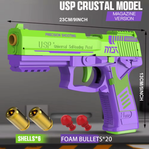 Shell Ejection Foam Darts Pistol Soft Bullet Toy Gun