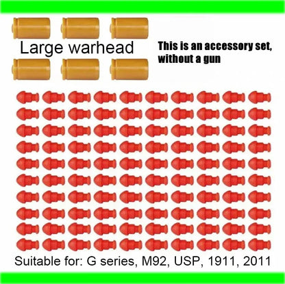 G17 Pistol Shell Throwing Continuous Firing Blowback Soft Bullet Gun Empty Hanging Birthday Gift